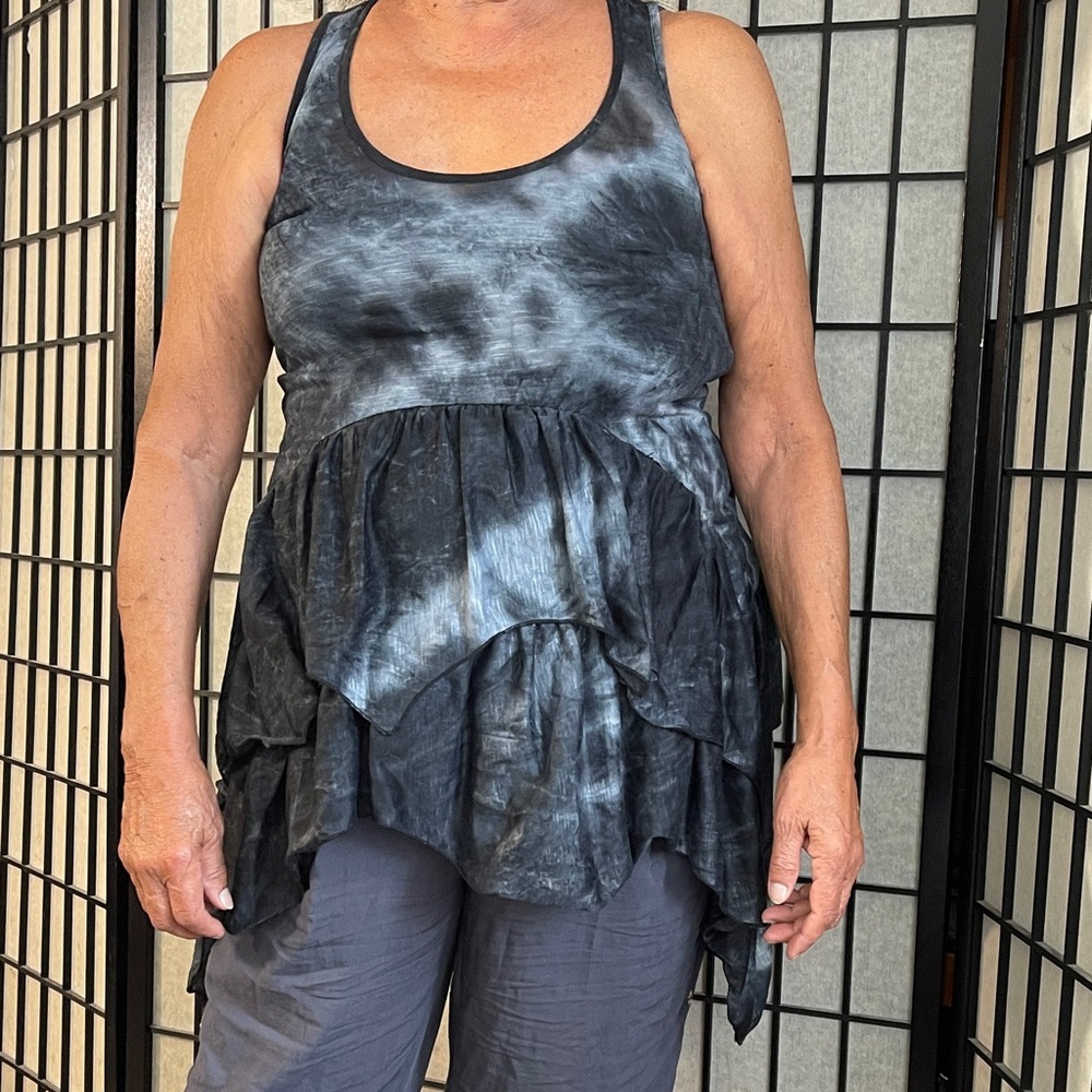 Elegant Tie-Dye Women's Tunic